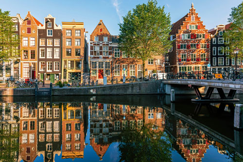 London with Belgium and Amsterdam